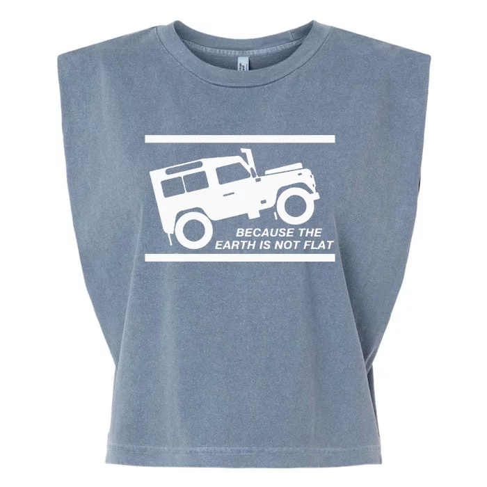 4x4 Land Earth Rover Garment-Dyed Women's Muscle Tee