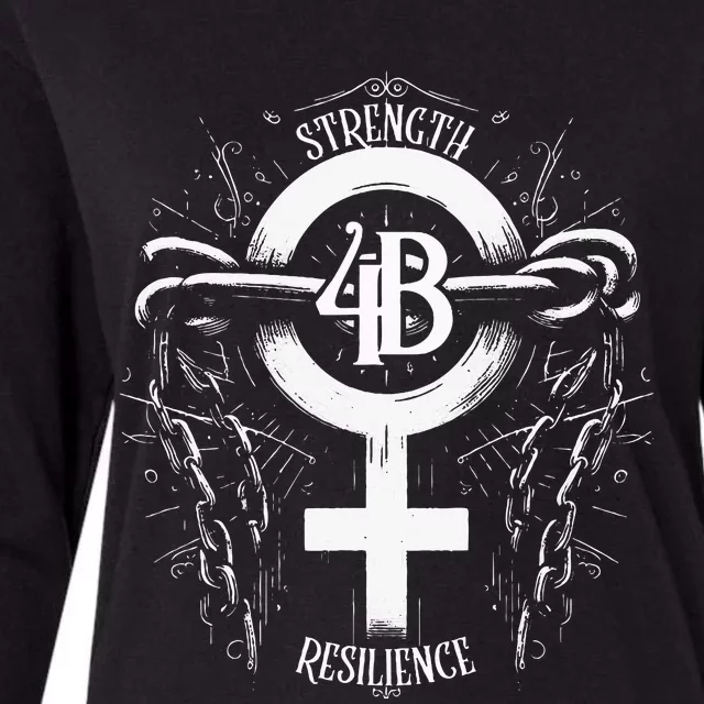 4b Movement Strength Resilience Unity Stand Together Womens Cotton Relaxed Long Sleeve T-Shirt