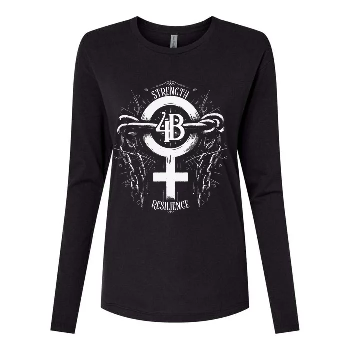 4b Movement Strength Resilience Unity Stand Together Womens Cotton Relaxed Long Sleeve T-Shirt