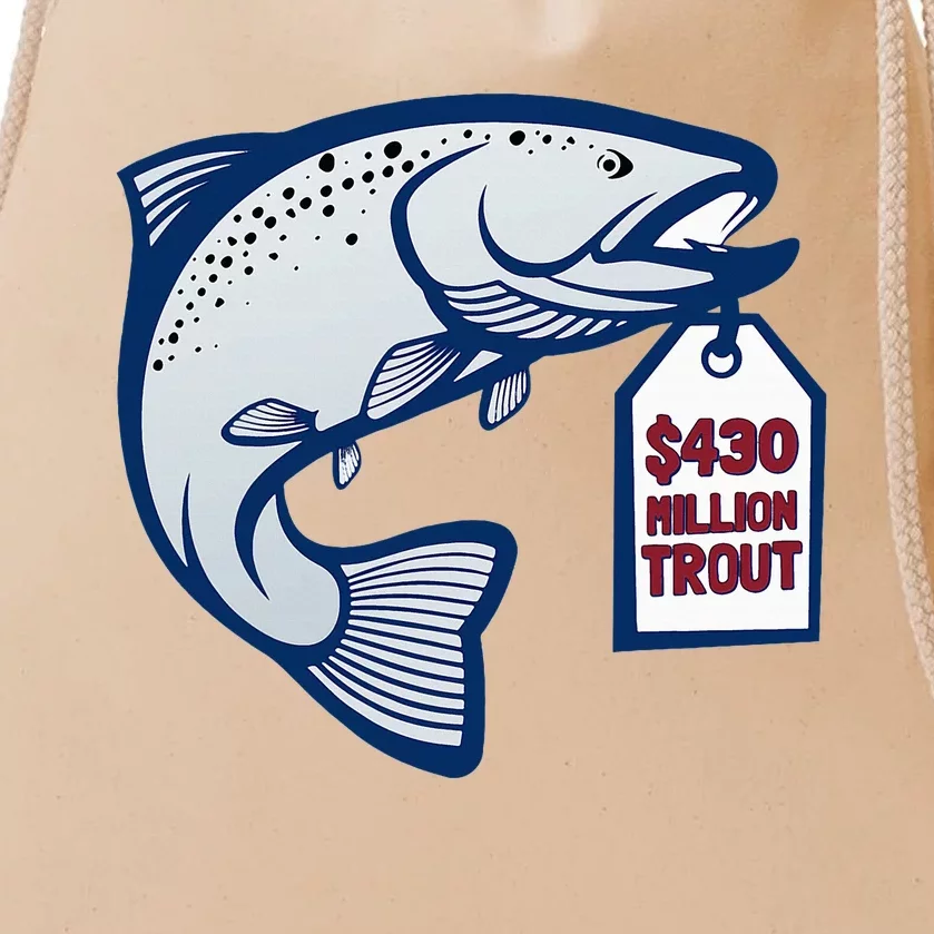 $430 Million Trout Contract Baseball Fan Drawstring Bag