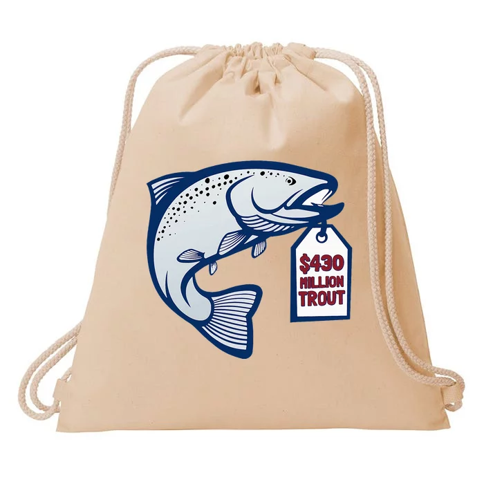 $430 Million Trout Contract Baseball Fan Drawstring Bag