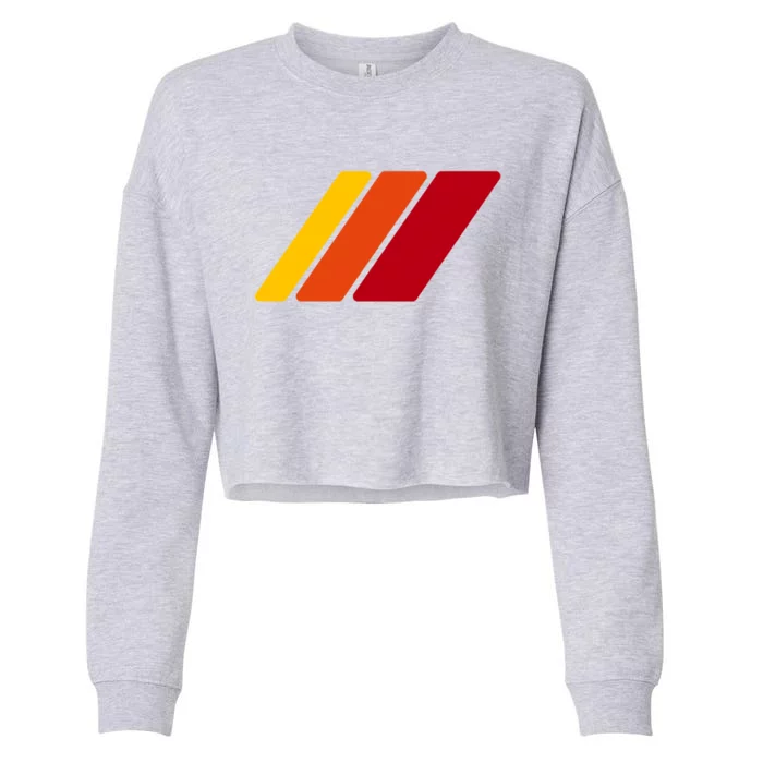 4runner Nation Retro Trd Racing Stripes Badge Funny Gift Cropped Pullover Crew