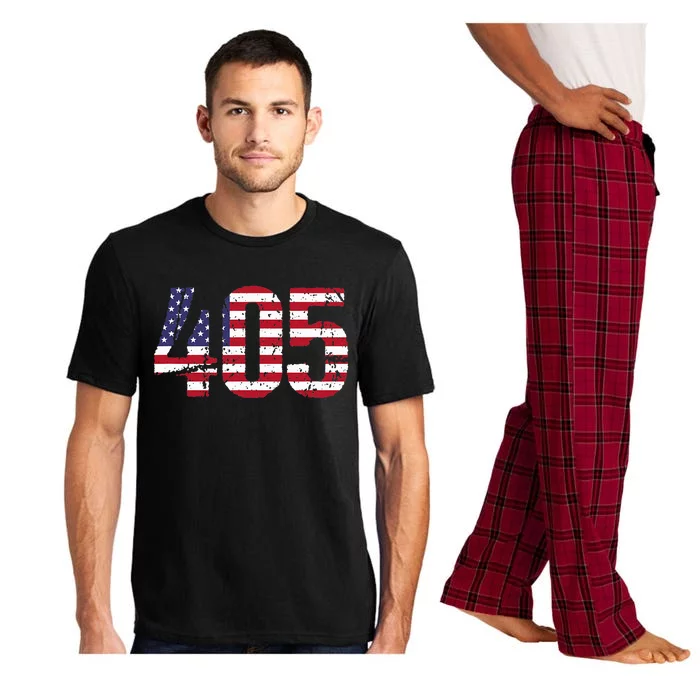 405 Oklahoma Area Code Pajama Set