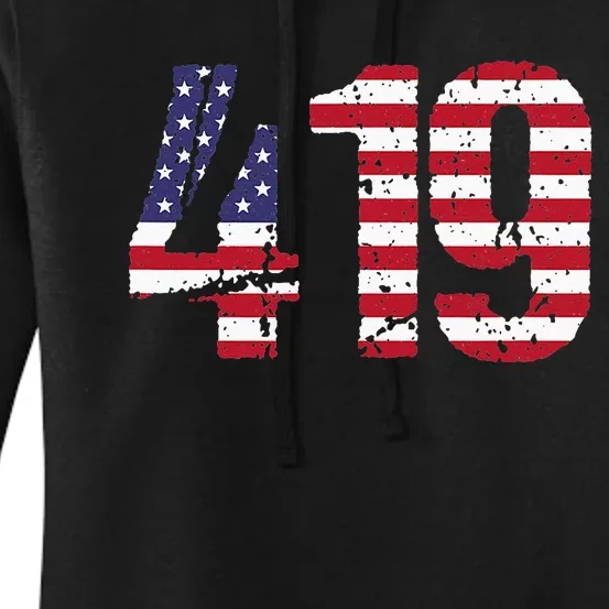 419 Ohio Area Code Women's Pullover Hoodie