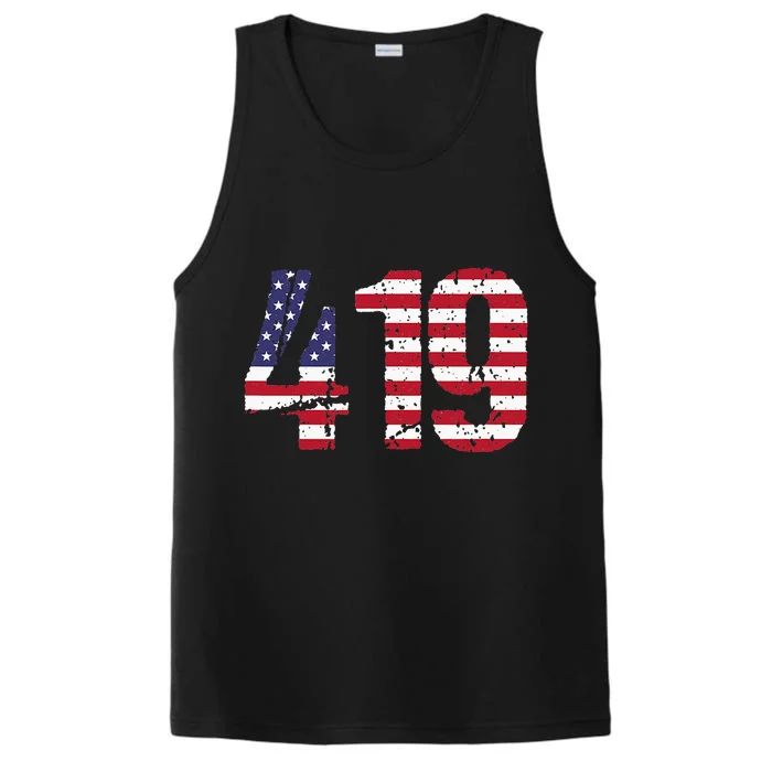 419 Ohio Area Code Performance Tank