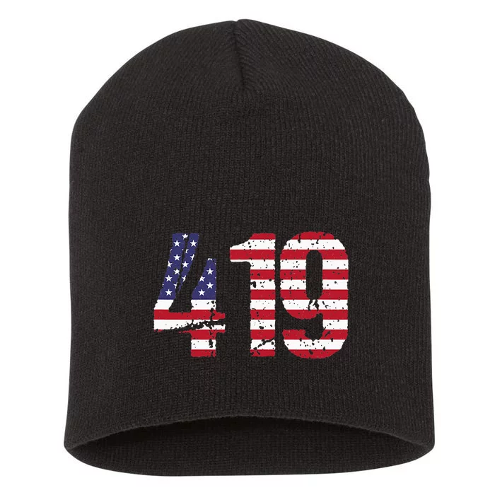 419 Ohio Area Code Short Acrylic Beanie