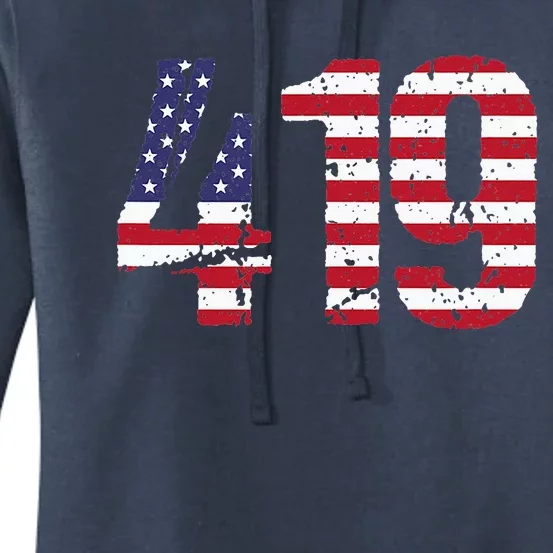 419 Ohio Area Code Women's Pullover Hoodie