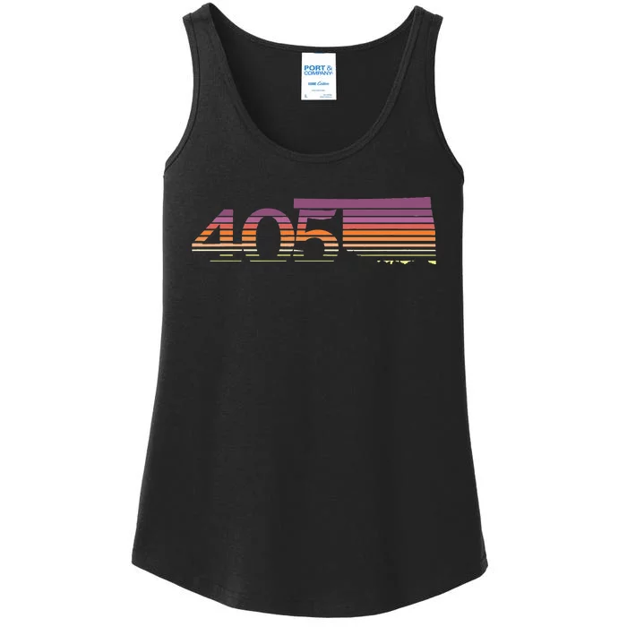 405 Oklahoma City Souvenir Gift Okc Ladies Essential Tank