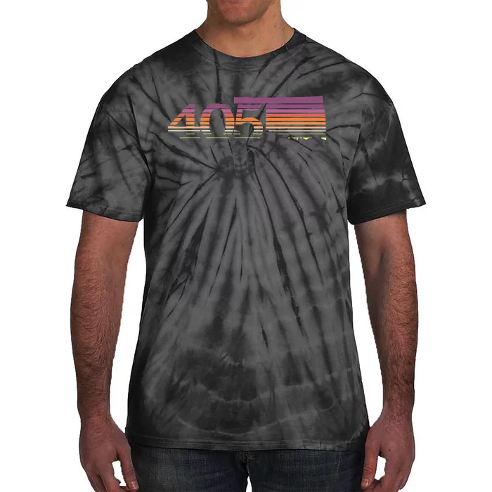 405 Oklahoma City Souvenir Gift Okc Tie-Dye T-Shirt