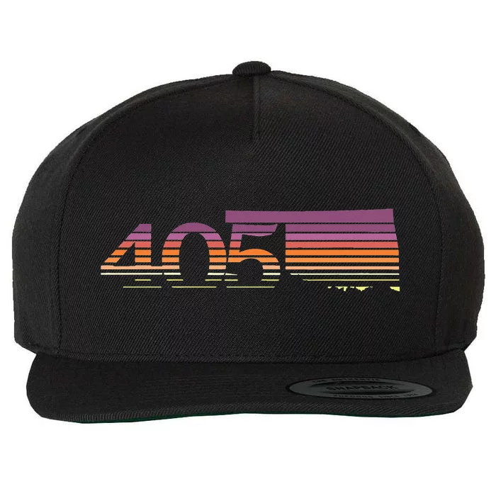 405 Oklahoma City Souvenir Gift Okc Wool Snapback Cap