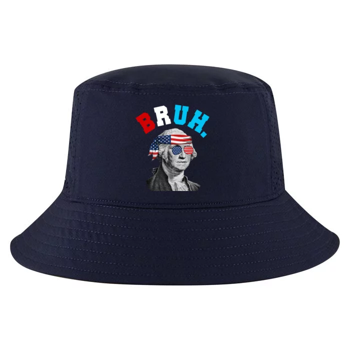 4th Of July George Washington Bruh Usa Funny Festive Cool Comfort Performance Bucket Hat