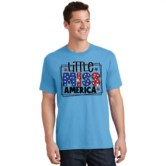 4th Of July Little Miss America Gift T-Shirt