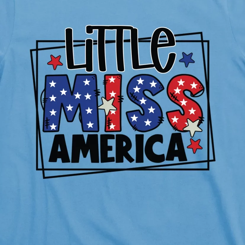 4th Of July Little Miss America Gift T-Shirt