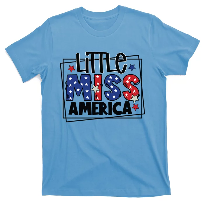 4th Of July Little Miss America Gift T-Shirt