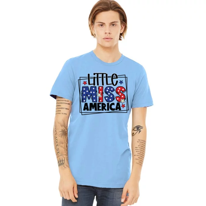 4th Of July Little Miss America Gift Premium T-Shirt