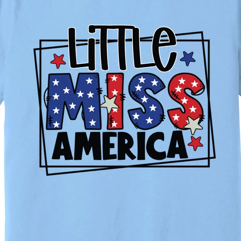 4th Of July Little Miss America Gift Premium T-Shirt