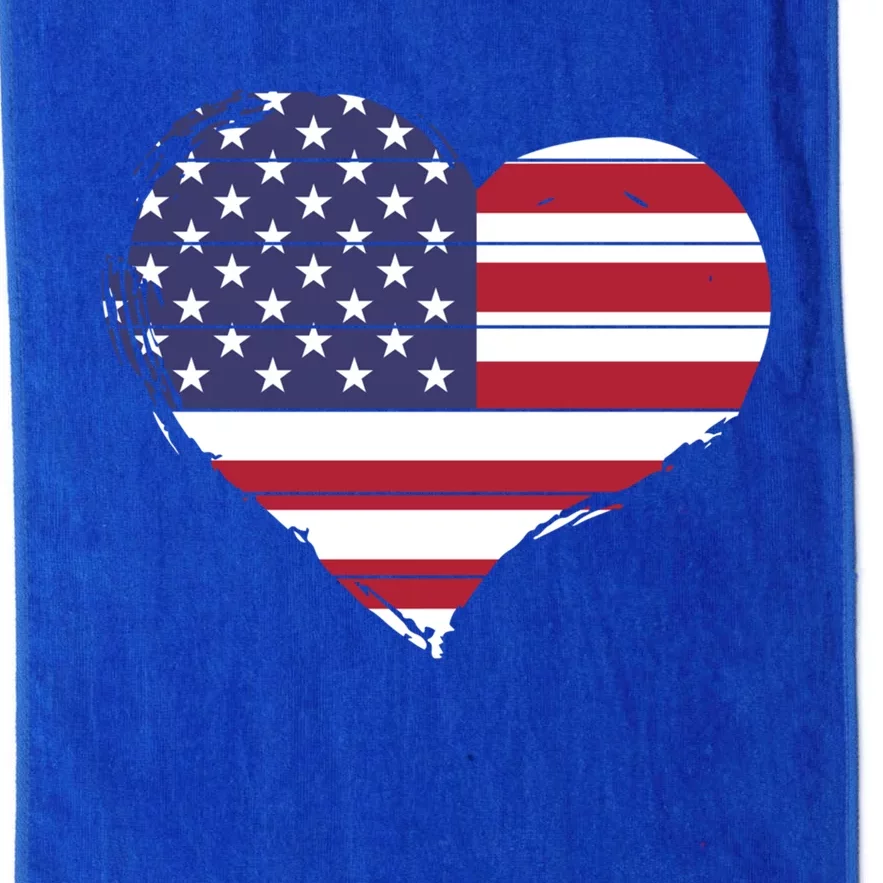 4th Of July Usa Gift Platinum Collection Golf Towel