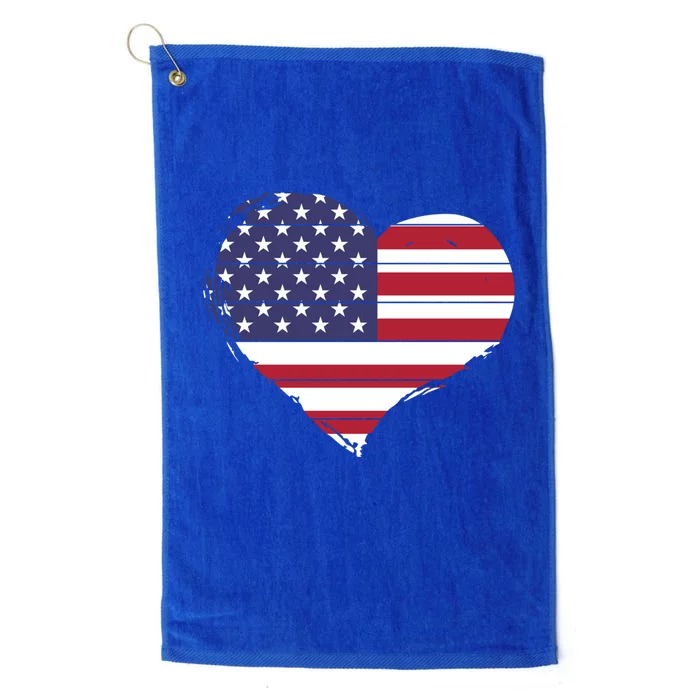 4th Of July Usa Gift Platinum Collection Golf Towel