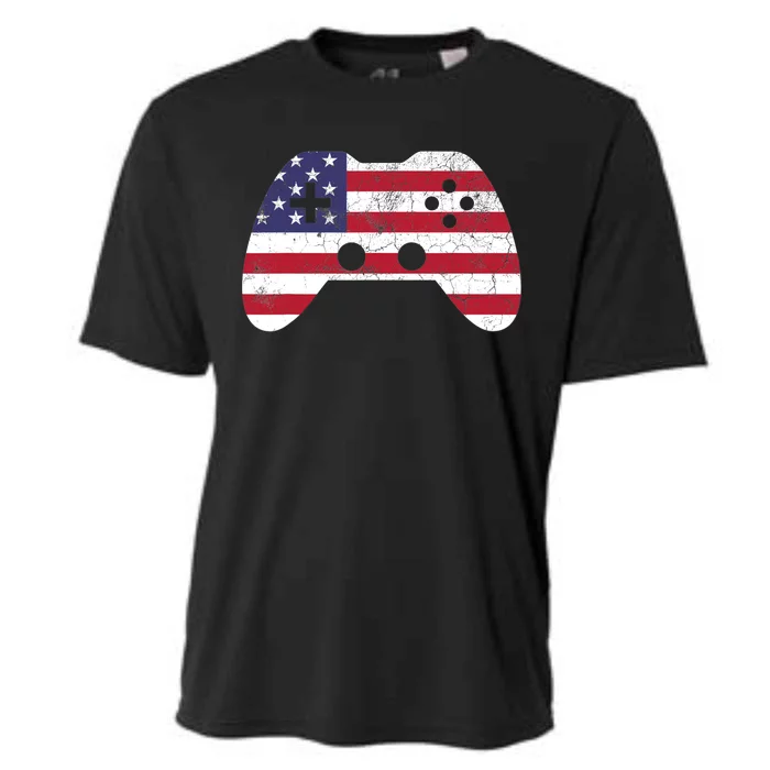 4th Of July T Video Game Gamer Boy USA Cooling Performance Crew T-Shirt