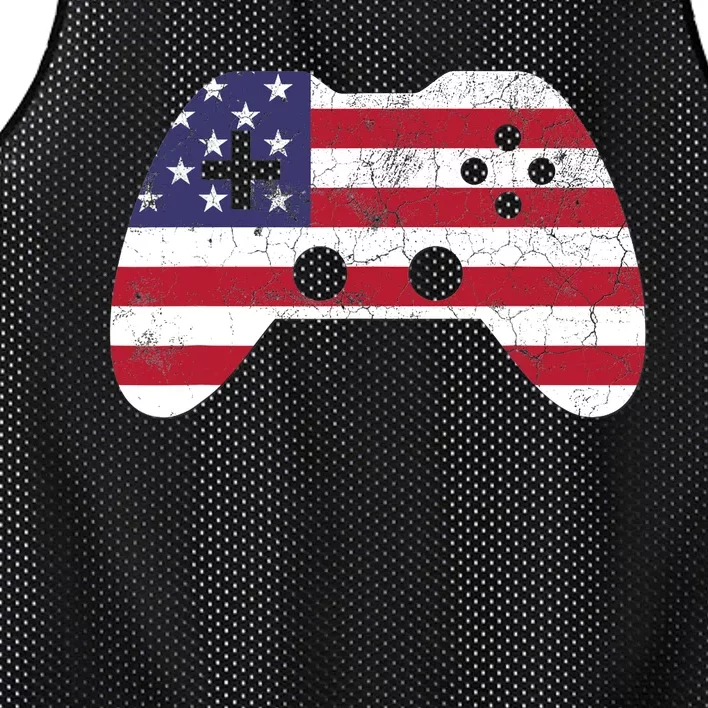 4th Of July T Video Game Gamer Boy USA Mesh Reversible Basketball Jersey Tank