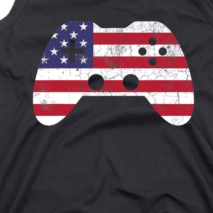 4th Of July T Video Game Gamer Boy USA Tank Top