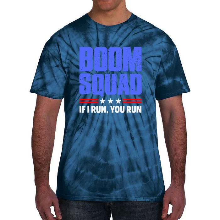 4th Of July BOOM SQUAD Fireworks Director Gift Tie-Dye T-Shirt