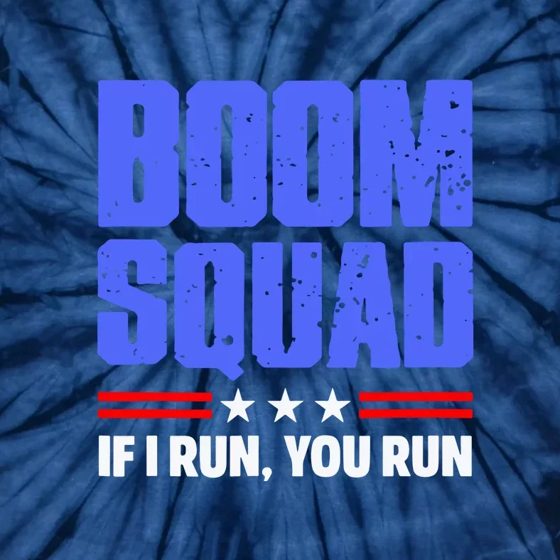 4th Of July BOOM SQUAD Fireworks Director Gift Tie-Dye T-Shirt