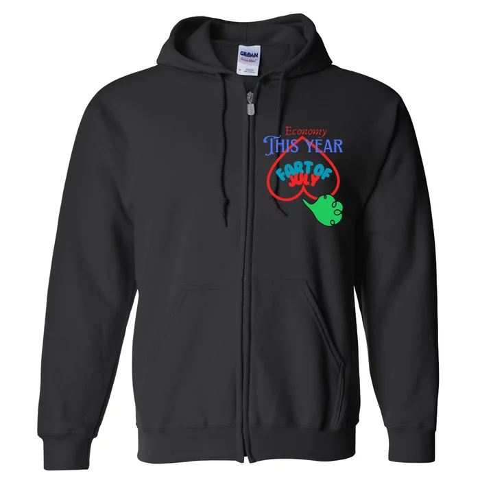 4th Of July Funny Fart Of July Full Zip Hoodie