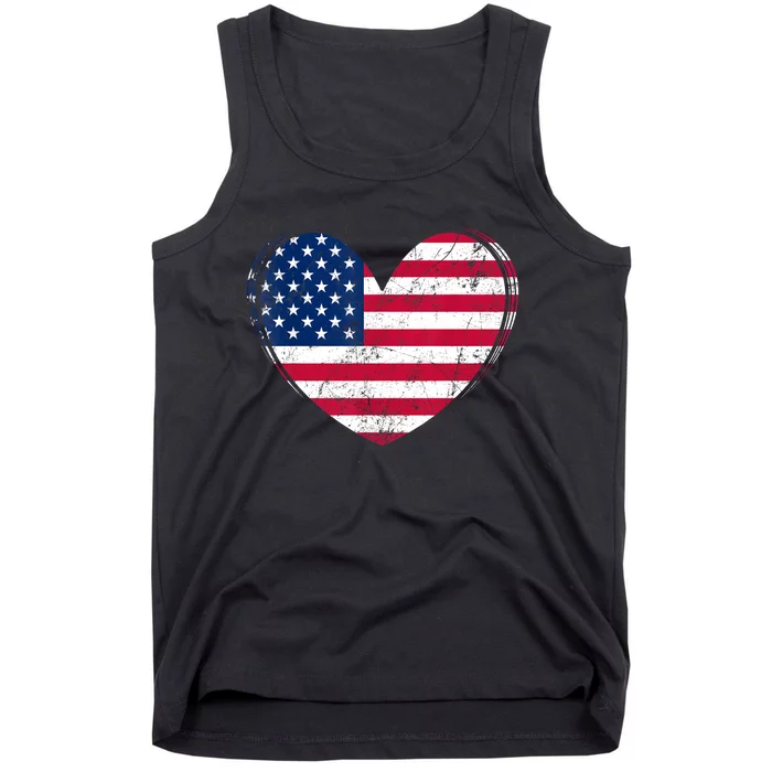 4Th Of July American Flag Patriotic Tank Top