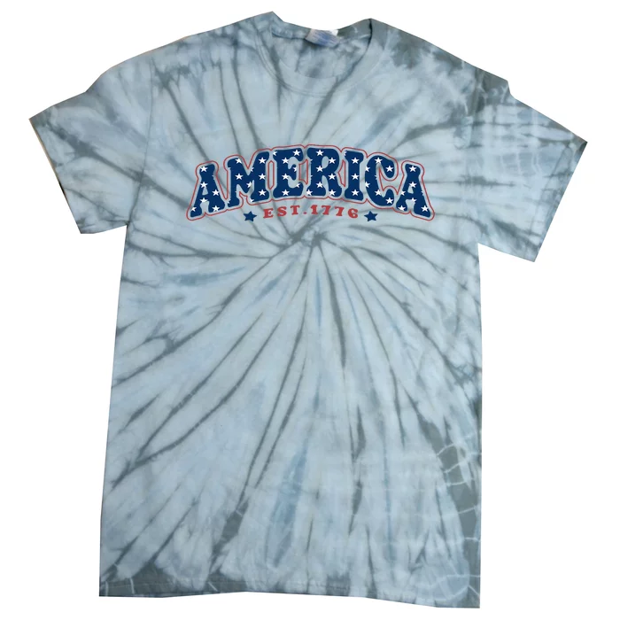 4th of july America Est 1776 4th july Tie-Dye T-Shirt