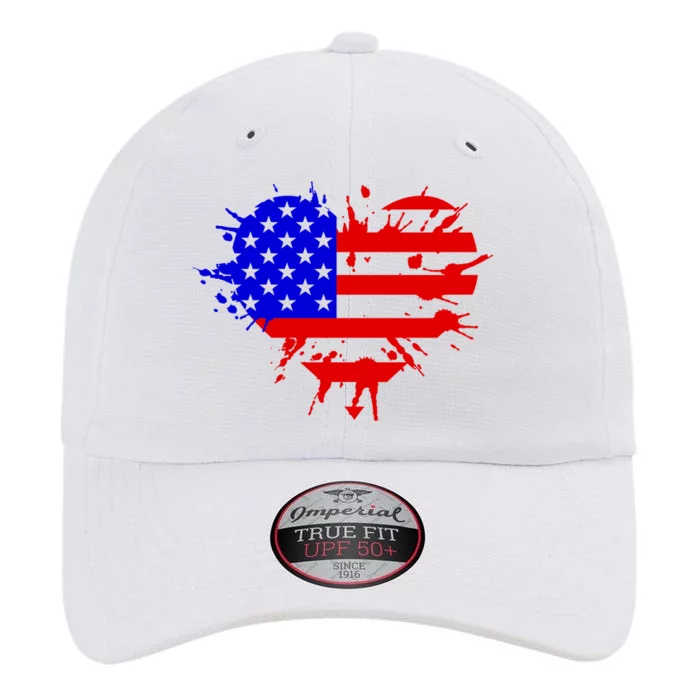 4th Of July USA Heart The Original Performance Cap