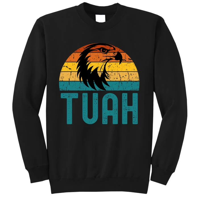 4th Of July Patriotic Usa Hawk Tuah Spit On That Thing Tall Sweatshirt