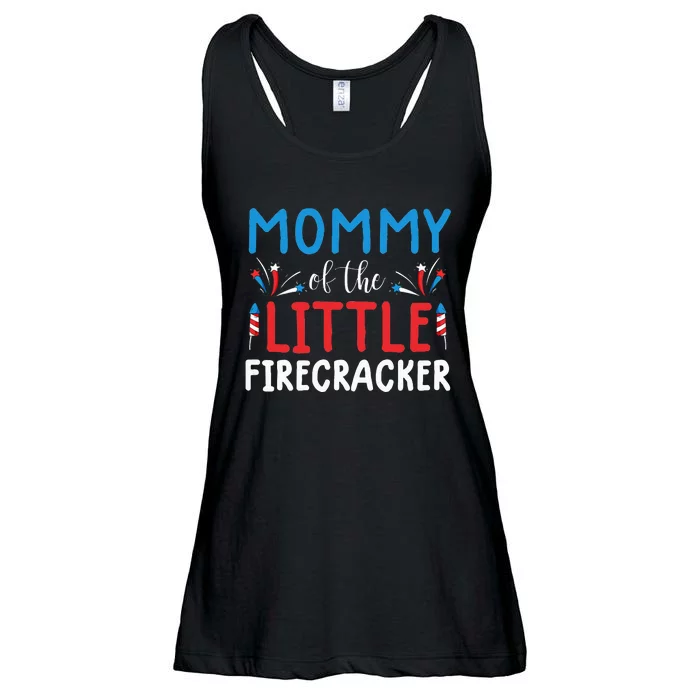 4th of july for  mommy of the little firecracker Ladies Essential Flowy Tank