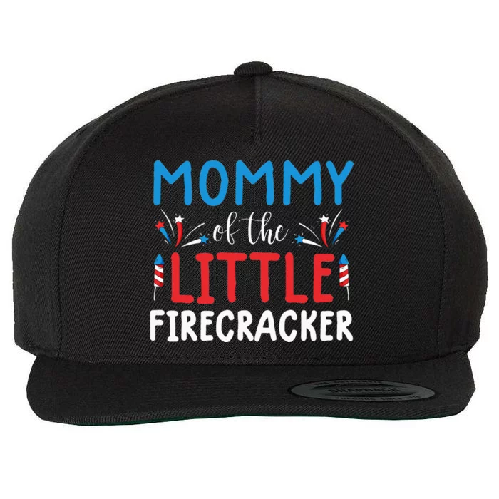 4th of july for  mommy of the little firecracker Wool Snapback Cap