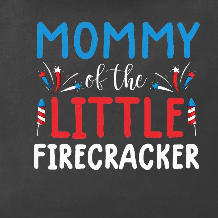 4th of july for  mommy of the little firecracker Zip Tote Bag