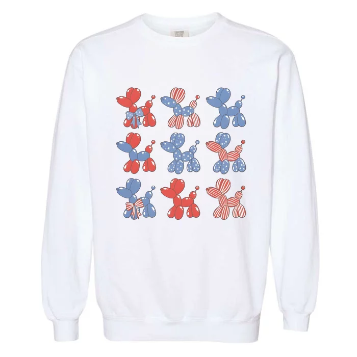 4th Of July Dog Lover Independence Day Garment-Dyed Sweatshirt