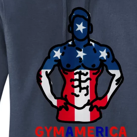 4th Of July Independence Day American Flag Usa Gym Fitness Meaningful Gift Women's Pullover Hoodie