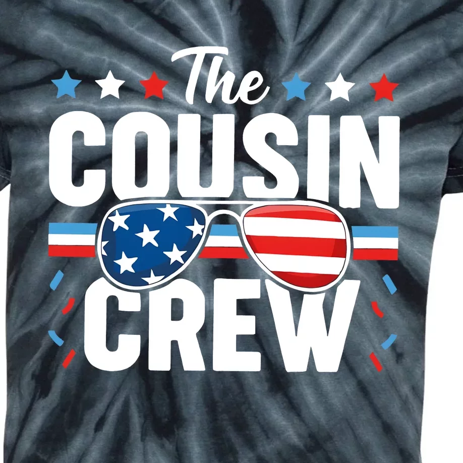 4th Of July Patriotic Cousin Crew Kids Tie-Dye T-Shirt