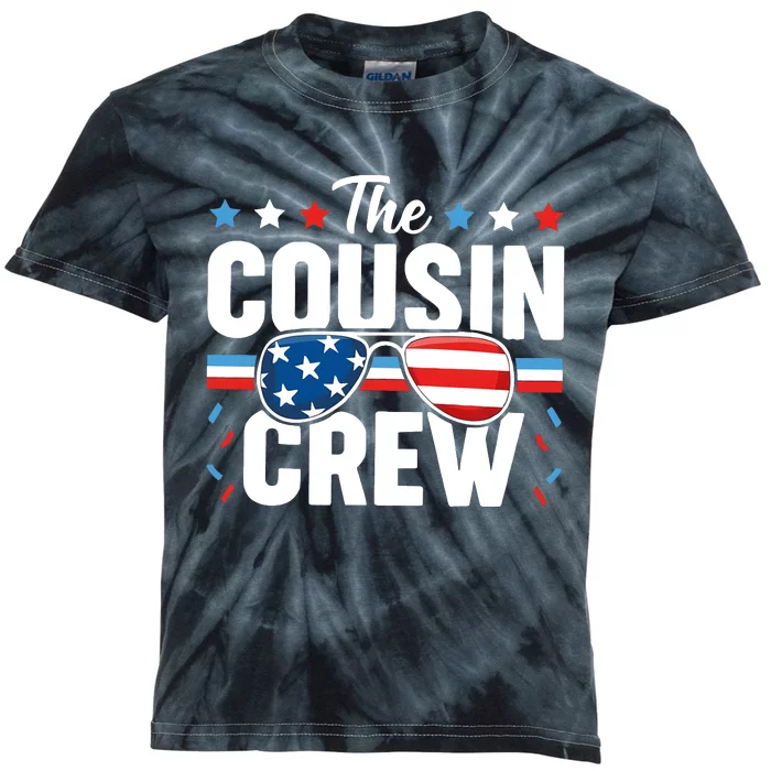 4th Of July Patriotic Cousin Crew Kids Tie-Dye T-Shirt