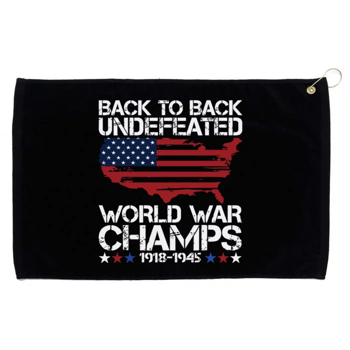 4th Of July Back To Back Undefeated World War Champs Grommeted Golf Towel