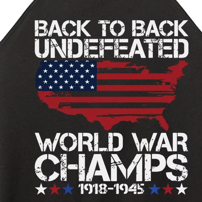 4th Of July Back To Back Undefeated World War Champs Women’s Perfect Tri Rocker Tank