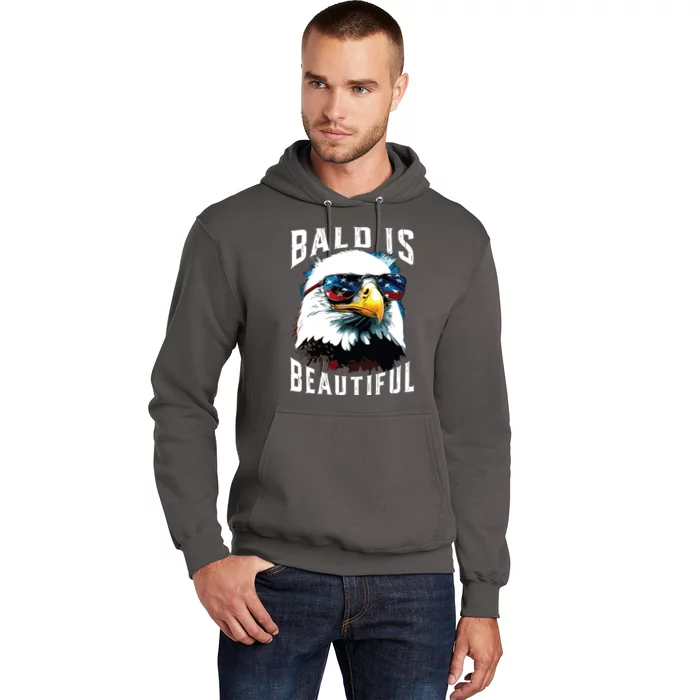 4th Of July Independence Day Bald Eagle Bald Is Beautiful Hoodie