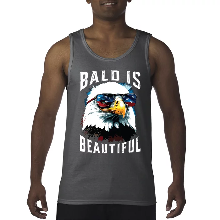 4th Of July Independence Day Bald Eagle Bald Is Beautiful Tank Top