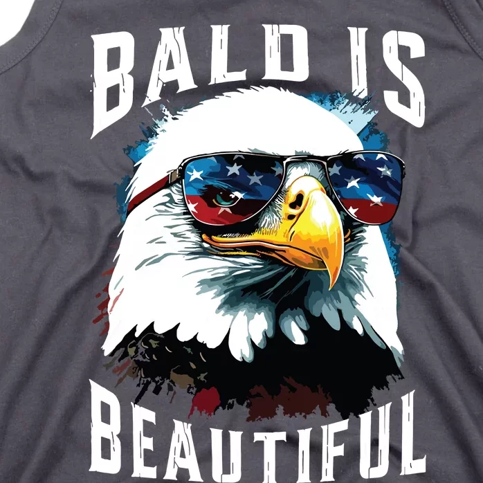 4th Of July Independence Day Bald Eagle Bald Is Beautiful Tank Top