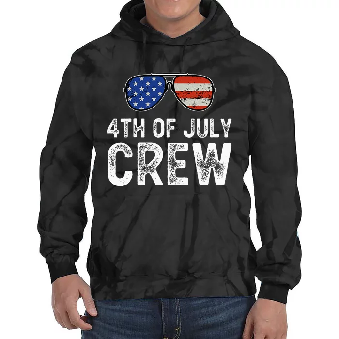 4th of July Crew Matching Family Outfits Tie Dye Hoodie