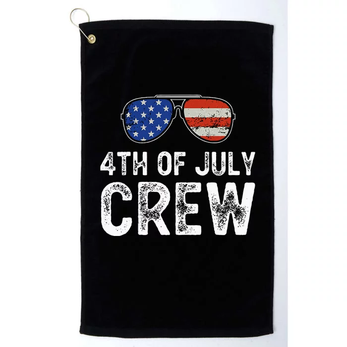 4th of July Crew Matching Family Outfits Platinum Collection Golf Towel