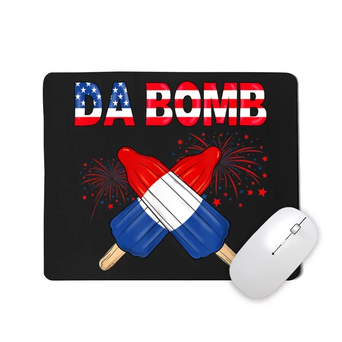 4th Of July DA Bomb Popsicle Pop You American Flag Men Women Mousepad