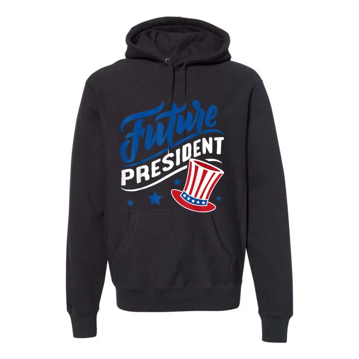 4th Of July Usa America Patriotic Apparel Fidima Future President Premium Hoodie