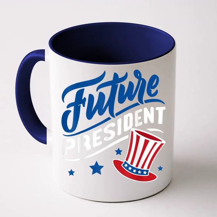 4th Of July Usa America Patriotic Apparel Fidima Future President Front & Back Coffee Mug