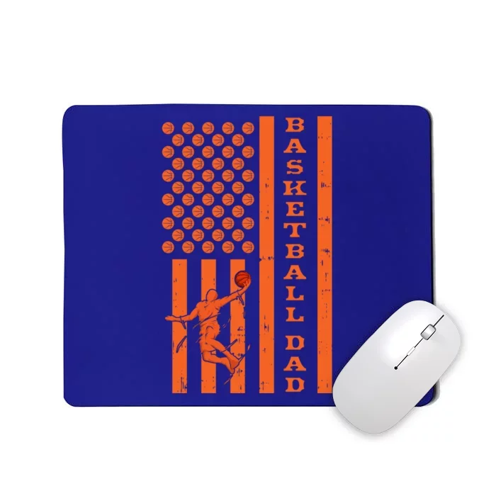 4th Of July Fathers Day Patriotic American Basketball Dad Gift Mousepad